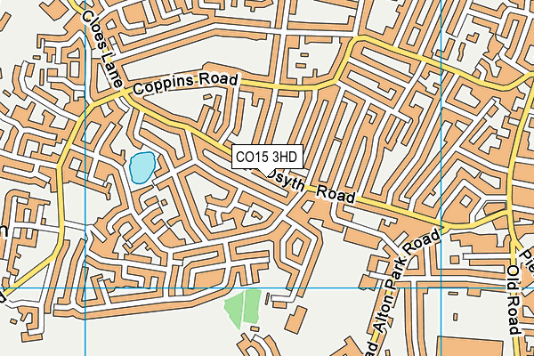 CO15 3HD map - OS VectorMap District (Ordnance Survey)