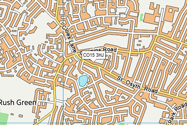 CO15 3HJ map - OS VectorMap District (Ordnance Survey)