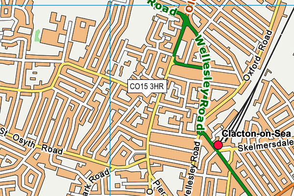 CO15 3HR map - OS VectorMap District (Ordnance Survey)