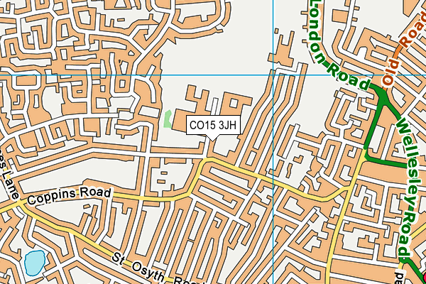 Clacton Coastal Academy (Town Campus) map (CO15 3JH) - OS VectorMap District (Ordnance Survey)