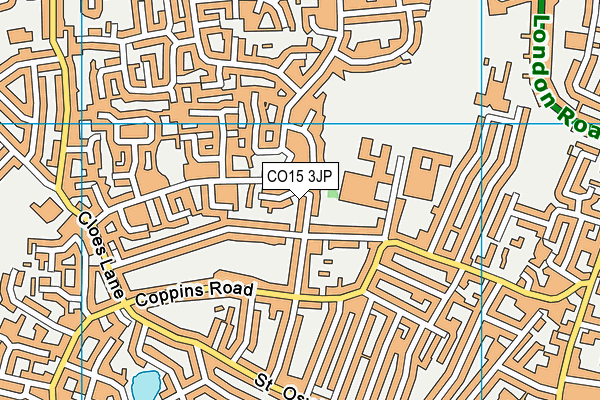 CO15 3JP map - OS VectorMap District (Ordnance Survey)