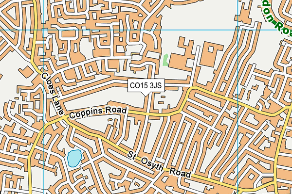 CO15 3JS map - OS VectorMap District (Ordnance Survey)