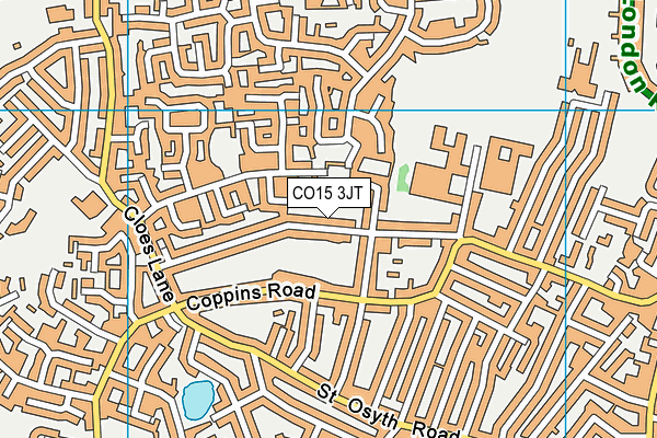 CO15 3JT map - OS VectorMap District (Ordnance Survey)