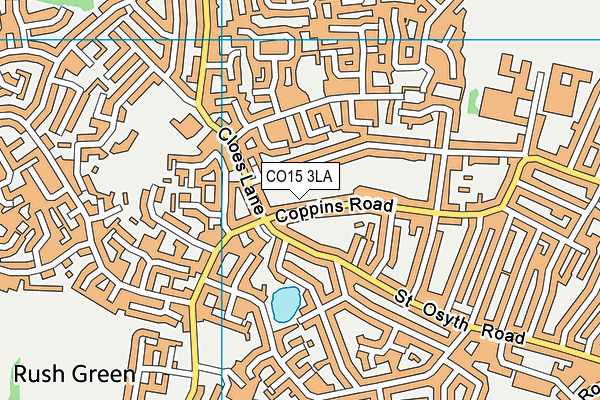 CO15 3LA map - OS VectorMap District (Ordnance Survey)