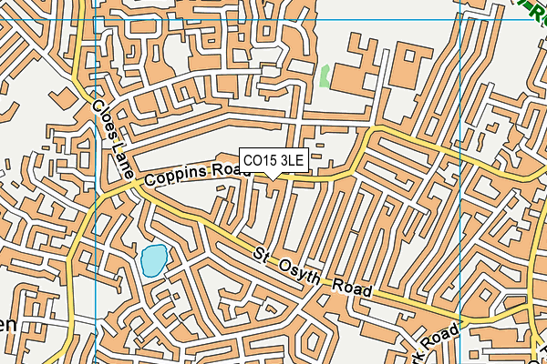 CO15 3LE map - OS VectorMap District (Ordnance Survey)