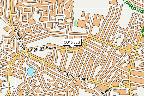 CO15 3LG map - OS VectorMap District (Ordnance Survey)