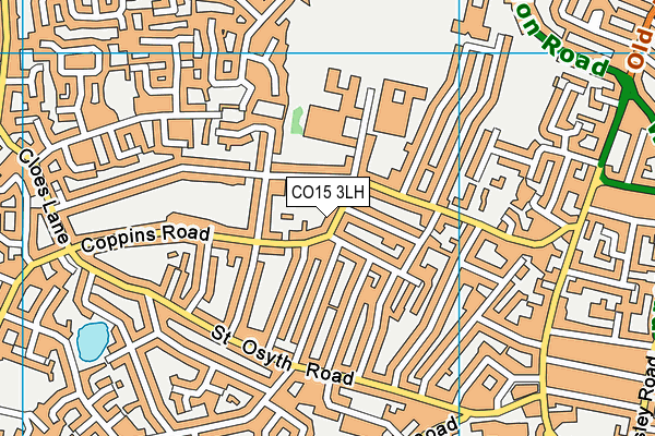 CO15 3LH map - OS VectorMap District (Ordnance Survey)