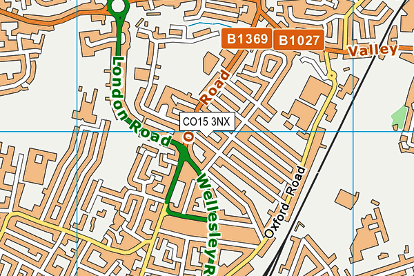 CO15 3NX map - OS VectorMap District (Ordnance Survey)
