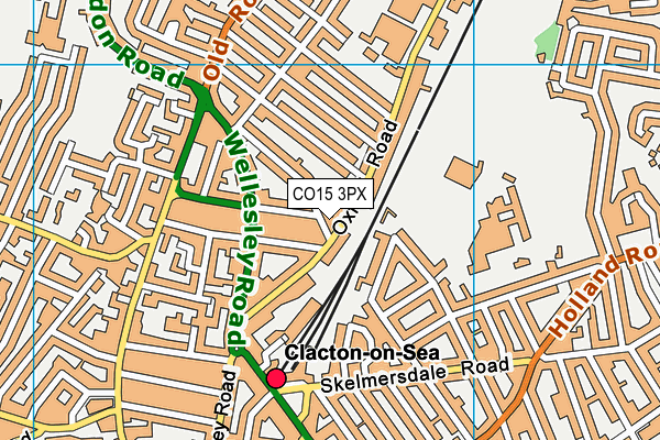 CO15 3PX map - OS VectorMap District (Ordnance Survey)