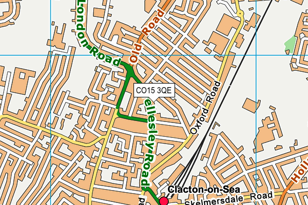 Map of CLACTON VALETING LTD at district scale