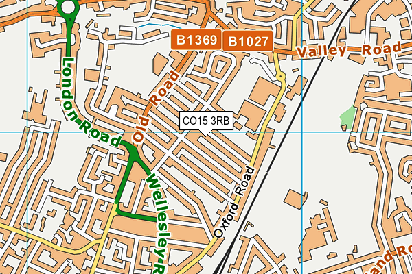 CO15 3RB map - OS VectorMap District (Ordnance Survey)