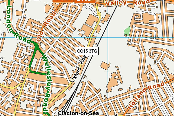 CO15 3TG map - OS VectorMap District (Ordnance Survey)