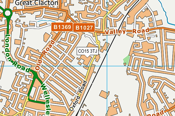 CO15 3TJ map - OS VectorMap District (Ordnance Survey)
