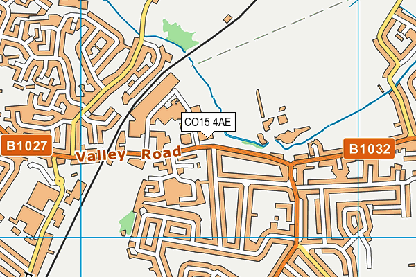 CO15 4AE map - OS VectorMap District (Ordnance Survey)