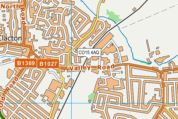 CO15 4AQ map - OS VectorMap District (Ordnance Survey)