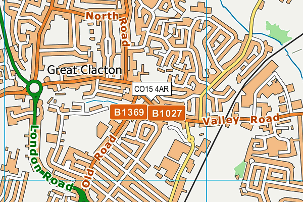 CO15 4AR map - OS VectorMap District (Ordnance Survey)