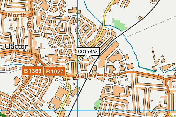 CO15 4AX map - OS VectorMap District (Ordnance Survey)