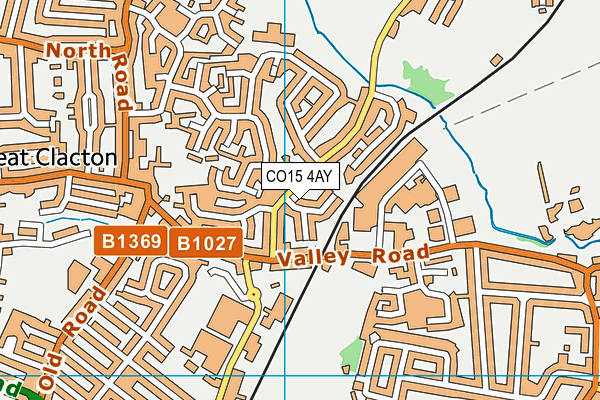 CO15 4AY map - OS VectorMap District (Ordnance Survey)