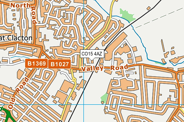 CO15 4AZ map - OS VectorMap District (Ordnance Survey)