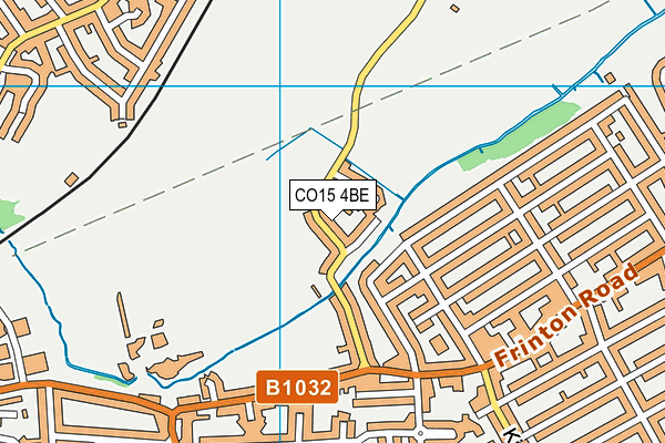 CO15 4BE map - OS VectorMap District (Ordnance Survey)