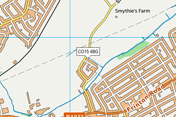 CO15 4BG map - OS VectorMap District (Ordnance Survey)