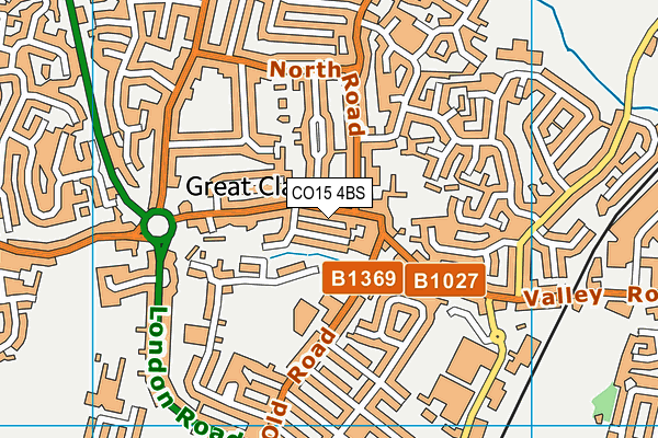 CO15 4BS map - OS VectorMap District (Ordnance Survey)