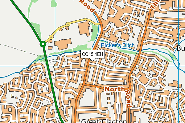 CO15 4EH map - OS VectorMap District (Ordnance Survey)