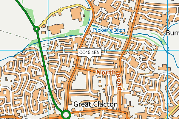 CO15 4EN map - OS VectorMap District (Ordnance Survey)