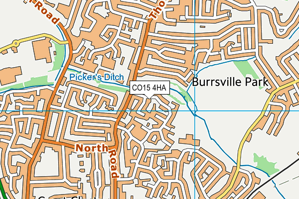 CO15 4HA map - OS VectorMap District (Ordnance Survey)