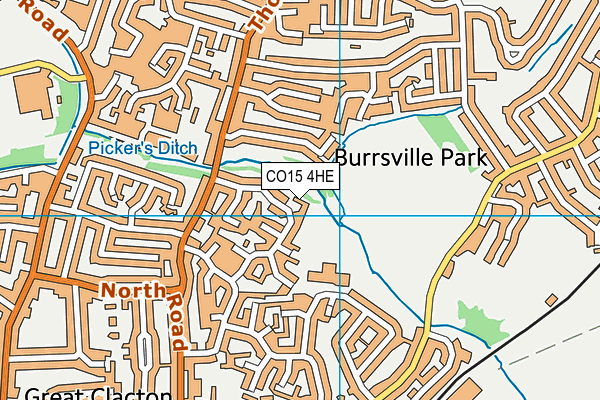 CO15 4HE map - OS VectorMap District (Ordnance Survey)