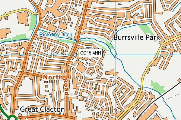 CO15 4HH map - OS VectorMap District (Ordnance Survey)