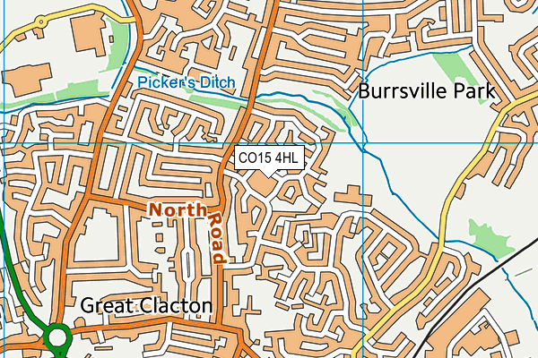 CO15 4HL map - OS VectorMap District (Ordnance Survey)