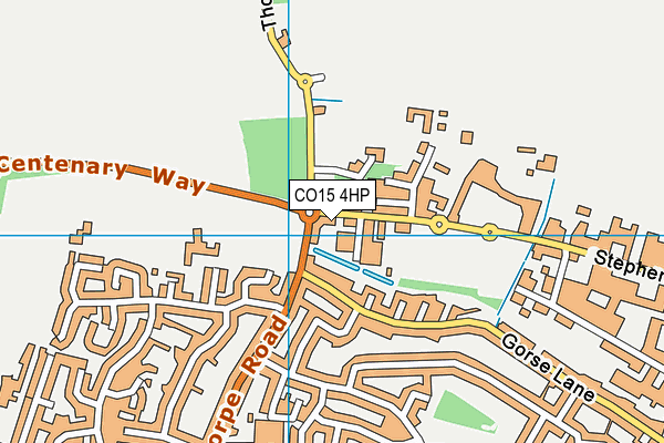 CO15 4HP map - OS VectorMap District (Ordnance Survey)