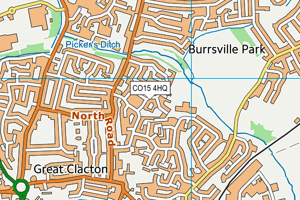 CO15 4HQ map - OS VectorMap District (Ordnance Survey)