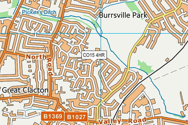 Burrsville Infant Academy map (CO15 4HR) - OS VectorMap District (Ordnance Survey)