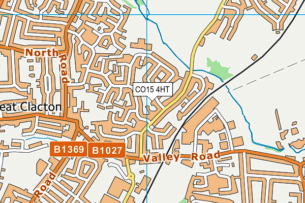 CO15 4HT map - OS VectorMap District (Ordnance Survey)