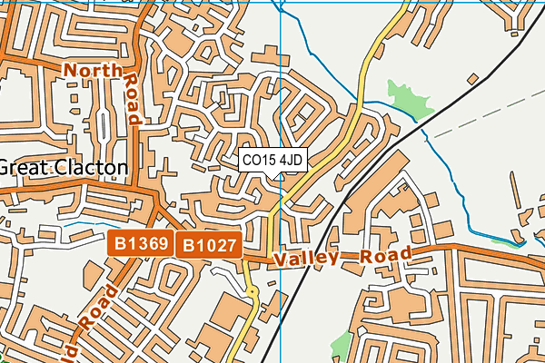 CO15 4JD map - OS VectorMap District (Ordnance Survey)