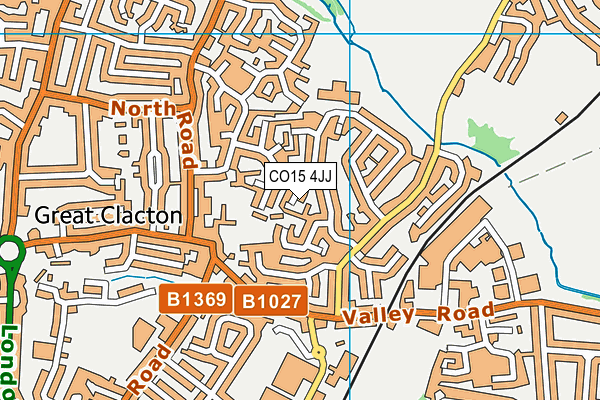 CO15 4JJ map - OS VectorMap District (Ordnance Survey)