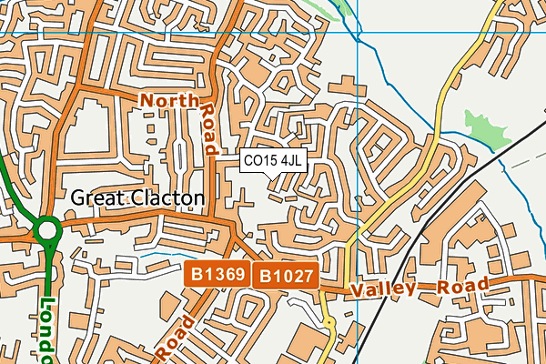 CO15 4JL map - OS VectorMap District (Ordnance Survey)