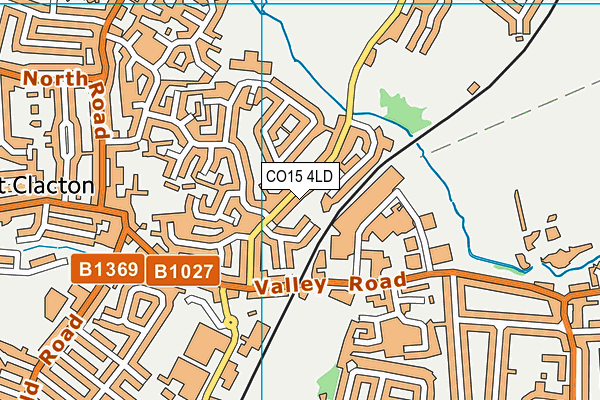 CO15 4LD map - OS VectorMap District (Ordnance Survey)
