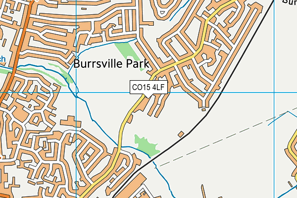 CO15 4LF map - OS VectorMap District (Ordnance Survey)