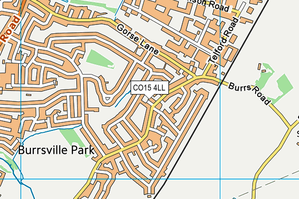 CO15 4LL map - OS VectorMap District (Ordnance Survey)