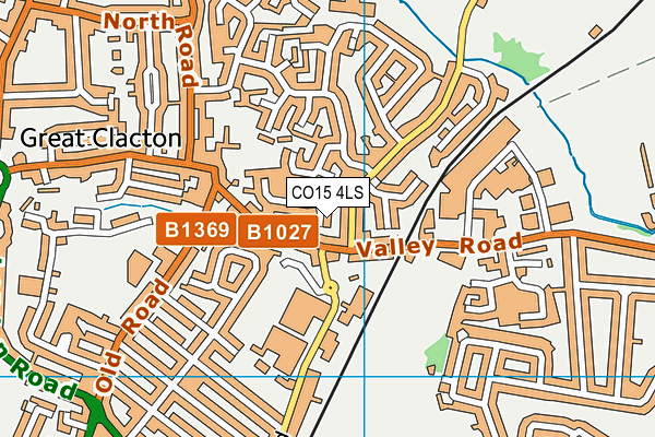 CO15 4LS map - OS VectorMap District (Ordnance Survey)