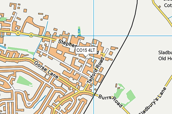CO15 4LT map - OS VectorMap District (Ordnance Survey)