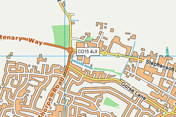 CO15 4LX map - OS VectorMap District (Ordnance Survey)