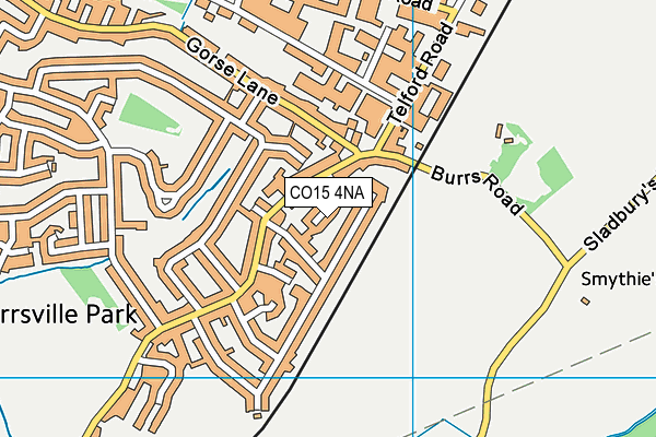 CO15 4NA map - OS VectorMap District (Ordnance Survey)