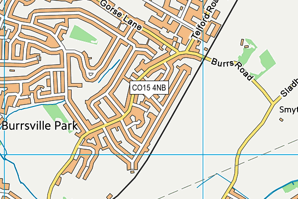 CO15 4NB map - OS VectorMap District (Ordnance Survey)