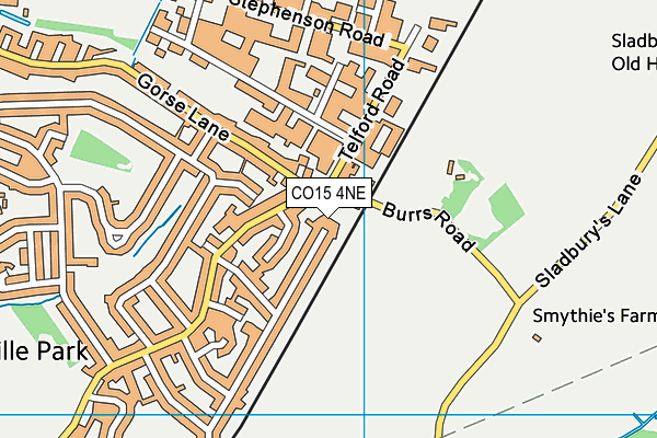 CO15 4NE map - OS VectorMap District (Ordnance Survey)