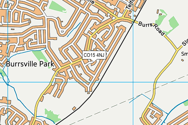 CO15 4NJ map - OS VectorMap District (Ordnance Survey)