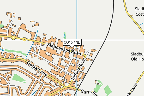 CO15 4NL map - OS VectorMap District (Ordnance Survey)